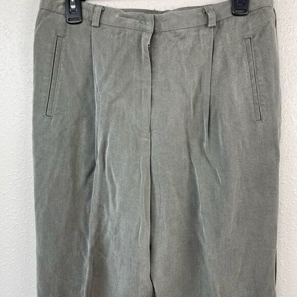 Nicole Summers Matching Tencel Button Down Shirt and Cropped Pants Size 16P EUC - Picture 8 of 10